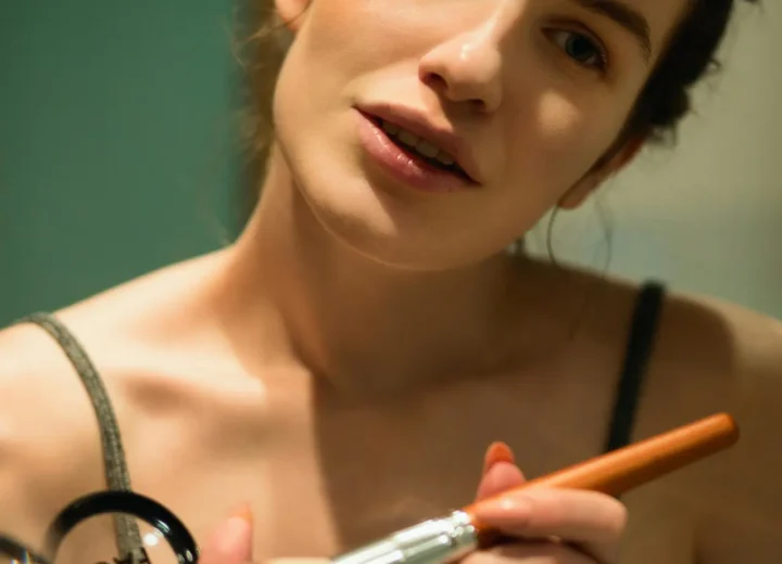 Naturalny makijaż twarzy z efektem no makeup pokazujący świeży, lekki wygląd